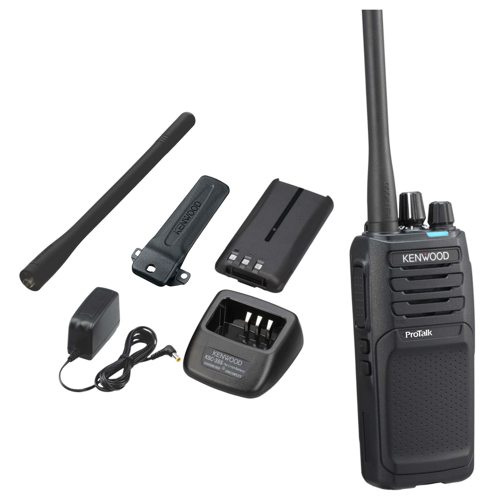 KENWOOD ProTalk 64-Channel 5-Watt Analog VHF Two-Way Radio, NX-P1200AVK